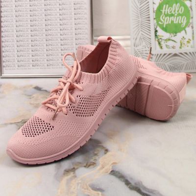 10. Openwork sports shoes News W EVE211D powder pink