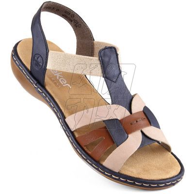 Comfortable Rieker W RKR662 multicolor sandals