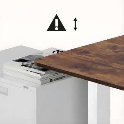 5. ERGO OFFICE ELECTRIC DESK ADJUSTABLE MAX HEIGHT 1160MM, MAX - 80 KG, WITHOUT TABLETOP FOR SITTING AND STANDING WORK, WHITE ER-400 W