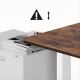 5. ERGO OFFICE ELECTRIC DESK ADJUSTABLE MAX HEIGHT 1160MM, MAX - 80 KG, WITHOUT TABLETOP FOR SITTING AND STANDING WORK, WHITE ER-400 W