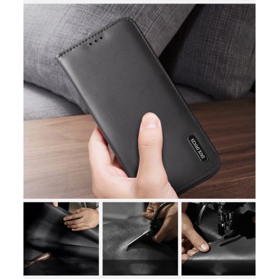 11. Dux Ducis Hivo Samsung Galaxy S25 Edge Case with Flip and RFID Protection - Black