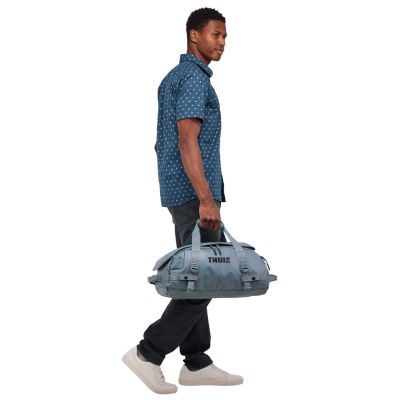 10. Thule Chasm Recycled Duffel 30L Travel Bag - Pond Gray