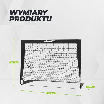 32. VIRTUFIT FOLDABLE SOCCER GOAL SET - SOCCER GOALS - 120 X 90 CM