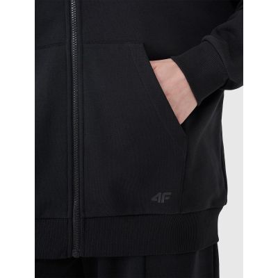 5. Women's sweatshirt with a zipper and hood 4F 4FRSS25TSWSF2152-20S