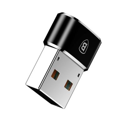 7. Baseus Mini USB-C to USB-A adapter - black