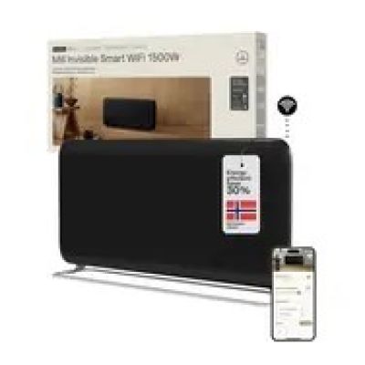 Mill Invisible Smart WiFi Panel Heater G4 | PA1500WIFI4A | Panel Heater | 1500 W | Suitable for rooms up to 18–22 m² | Black | IPX4