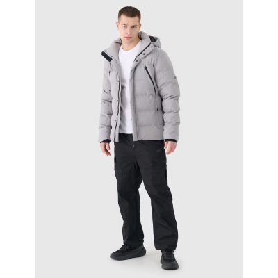 3. Men's winter down jacket with synthetic filling, 10000 membrane, 4F 4FWAW24TDJAM512-25S