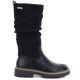 2. Women's warm, ruffled boots, black M.Daszyński SA259-