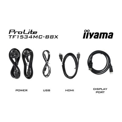 10. iiyama ProLite TF1534MC-B8X computer monitor 38.1 cm (15") 1024 x 768 px XGA LED Touchscreen Black