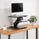 7. Maclean MC-882 Desk Stand for Keyboard, Monitor, or Laptop. For sitting and standing work. Gas spring. Black.