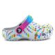 6. CROCS CLASSIC DISCO DANCE PARTY CLOG T SHIMMER/MULTI FLOPS 208096-0ZT