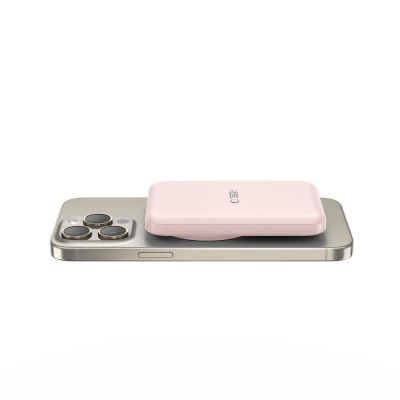 3. Tech-Protect LifeMag PB10 Powerbank with MagSafe 5000mAh 15W USB-C port - pink + USB-C cable