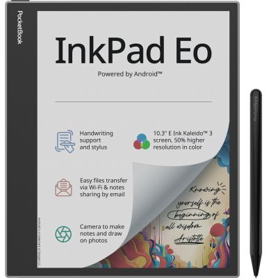 E-book PocketBook InkPad Eo 10.3" E-Ink Kaleido 3 64GB WI-FI Mist Gray