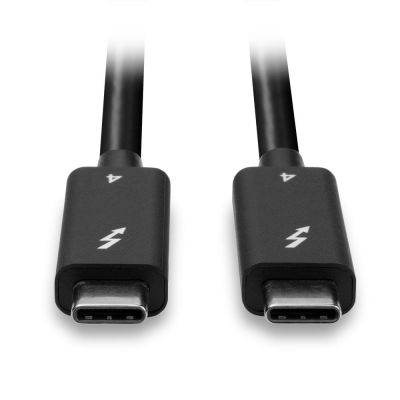 4. Lindy 31121 Thunderbolt Cable 2m 40Gbps Black