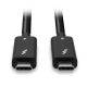 4. Lindy 31121 Thunderbolt Cable 2m 40Gbps Black