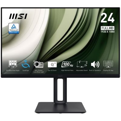 MSI Pro MP245PG 24-inch IPS FHD HDMI/DP Pivot Monitor - Flat Screen - 61 cm