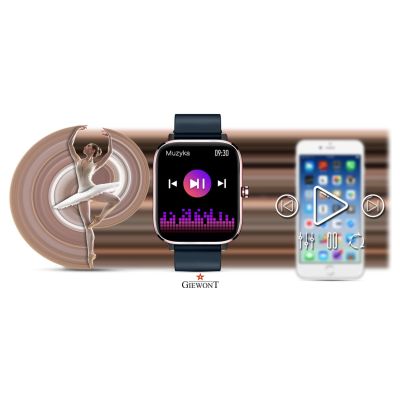 9. Giewont Pink and Navy Blue Smartwatch GW230-5