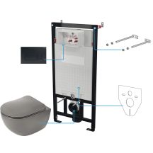 6-in-1 concealed toilet set
