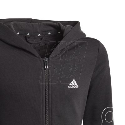 4. Adidas Essentials Logo Full-Zip Hoodie Jr GN4050