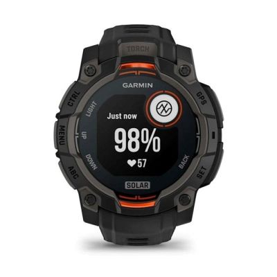 6. GARMIN Instinct 3 45mm SOLAR Black smartwatch