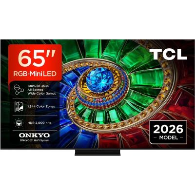 10. TCL RM7L 65RM7L TV 165.1 cm (65") 4K Ultra HD Smart TV Wi-Fi Black 2000 cd/m2