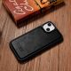 11. iCarer Leather Oil Wax case covered with natural leather for iPhone 14 Plus black (WMI14220719-BK)