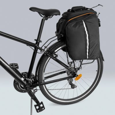 13. Wozinsky large bike rack bag 35l + rain cover black (WBB19BK)