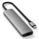 6. Satechi 7-in-1 USB-C Slim Multiport Adapter with Ethernet - Space Gray