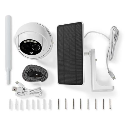 7. Nedis Smartlife 4G Outdoor Camera, IP65 Motion Sensor, Night Vision, White