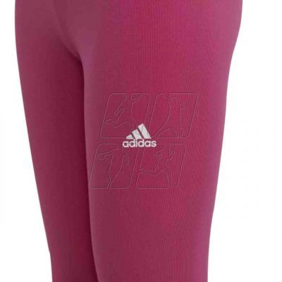 5. Adidas Essentials Linear Logo Cotton Tights Jr IC3581 leggings