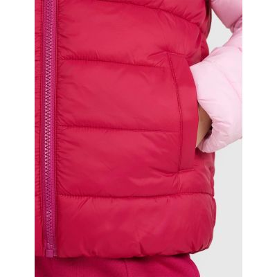 4. Girls' down jacket with synthetic filling 4F 4FJRAW25TDJAF0771-54S