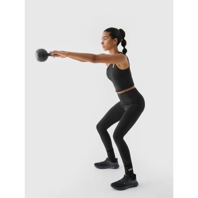 3. One-shoulder training crop top 4F x anna lewandowska 4F 4FALSAW24TFSLF515-20S