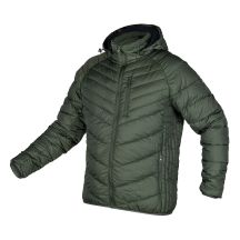 Mix&Match jacket, quilted, down, lightweight, olive and black, size XXL