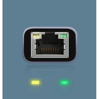 9. Ugreen external network adapter RJ45 - USB Type C (1000 Mbps / 1 Gbps) Gigabit Ethernet gray (CM199)