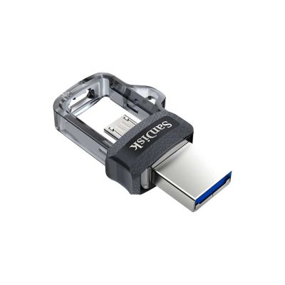 6. SanDisk Ultra Dual Drive M3.0 SDDD3-032G-G46 pendrive (32GB; microUSB, USB 3.0; gray)