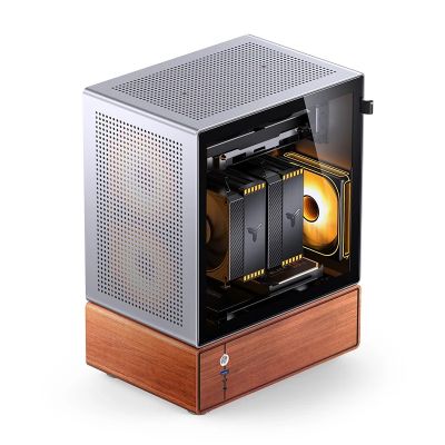 5. Jonsbo T7 PC Case, Midi-Tower, mATX, Tempered Glass - Silver