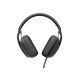 3. Logitech Zone Vibe Wireless Headset Wireless Headband Calls/Music USB Type-C Bluetooth Graphite
