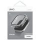 5. Uniq Voute Tempered Glass Case for Apple Watch 10 42 mm - Silver