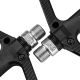 4. Rockbros 2018-12A Nylon Bicycle Pedals - Black