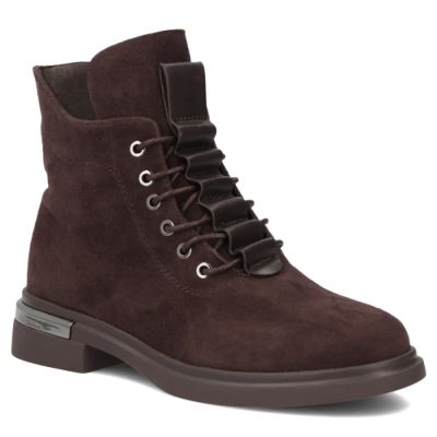 Women's brown leather ankle boots Filippo DBT8196
