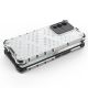 12. Honeycomb case armored cover with a gel frame for Vivo V23 5G transparent
