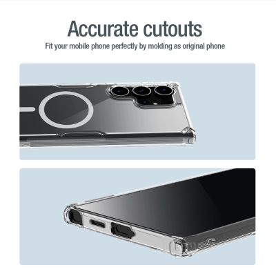 19. Nillkin Nature Pro armored case with a magnetic ring for Samsung Galaxy S24 Ultra - white