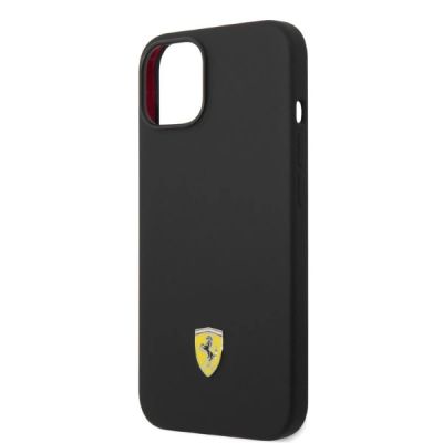 6. Ferrari FEHMSIP14MBK iPhone 14 Plus 6.7" black/black hardcase Silicone Metal Logo Magsafe