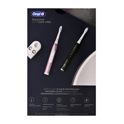 17. Oral-b Pulsonic SlimLuxe 4900 Electric Toothbrush Two-Pack