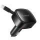 Orico FC-66-1A2C 66W Car Charger with Built-in Retractable USB-C Cable - Black