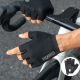 4. Rockbros TLS004 ROAD TO SKY Short Shock Absorbing Cycling Gloves M - Black