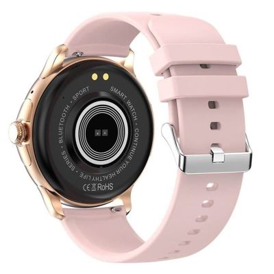 6. Rubicon RNCF35 ROSE GOLD Women's Smartwatch Bracelet + Strap Pink