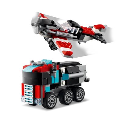 6. LEGO Creator 31146 Flatbed Truck with Helicopter