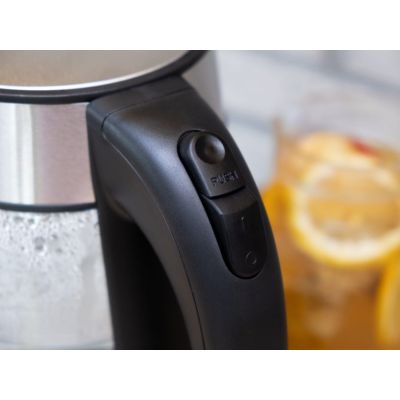 11. ELDOM GLASS CORDLESS KETTLE C420 KETTY 1850-2200W 1.7L NET FILTER ILLUMINATED TANK, HOT PLATE