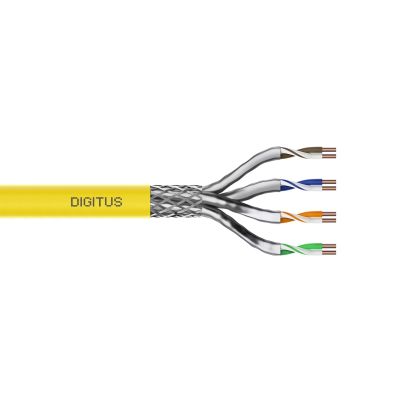 7. DIGITUS installation cable cat.7A, S/FTP, Dca, AWG22/1, LSOH, 500m, yellow, reel